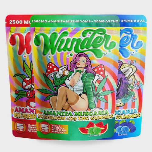 Wunder 500mg Amanita Mascara Mushroom + Delta9 THC Gummies Vape Cabin