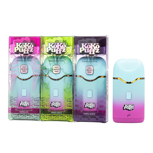 KoKo Puffz 3 Gram Liquid Diamond THC-A, Delta-8 & THC-P Disposable Vape Cabin KoKo Puffz 3 Gram Liquid Diamond THC-A, Delta-8 & THC-P Disposable Vape Cabin