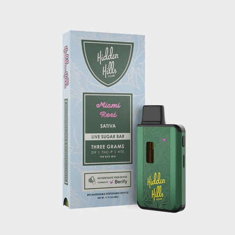 Hidden Hills Delta-9, THC-P and HTE 3 Gram Disposable