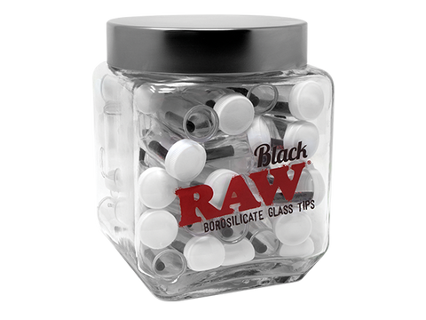 Raw Black Glass Tips